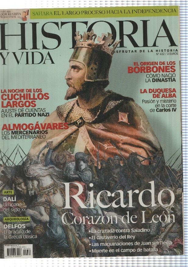 Historia y Vida numero 432: Ricardo Corazon de Leon 