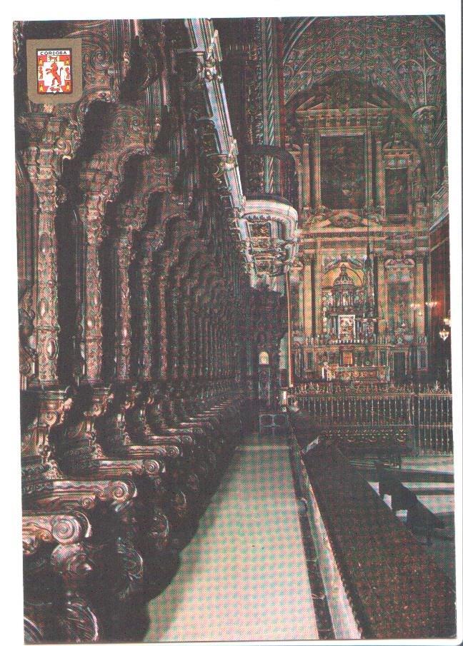 Postal JC011: Cordoba. Mezquita Catedral. Vista parcial de Coro y Crucero