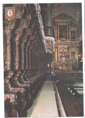 Postal JC011: Cordoba. Mezquita Catedral. Vista parcial de Coro y Crucero