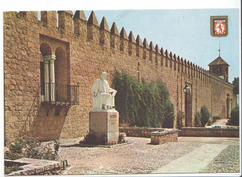 Postal JC015: Cordoba. Muralla y Monumento a Averroes