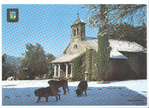 Postal JC025: San Bernat, altura 850 m - Ermita de San Bernat (Montseny)