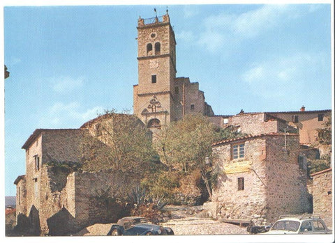 Postal JC044: L'eglise (aux 7 retables) -Eus (Pyr.-Or.)