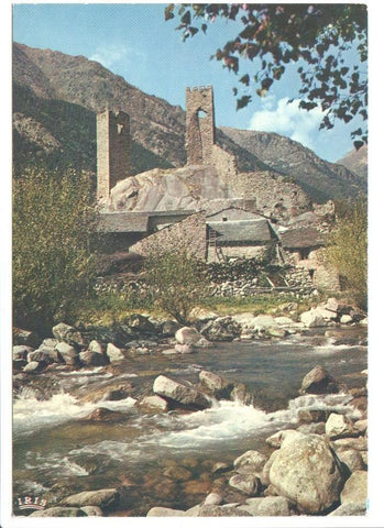 Postal JC049: Sur la rive droite du Riu Carol, les Tours de Carol (XIII siecle)