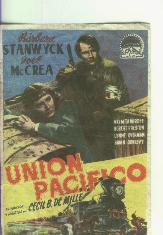 Programas de Cine: Union pacifico