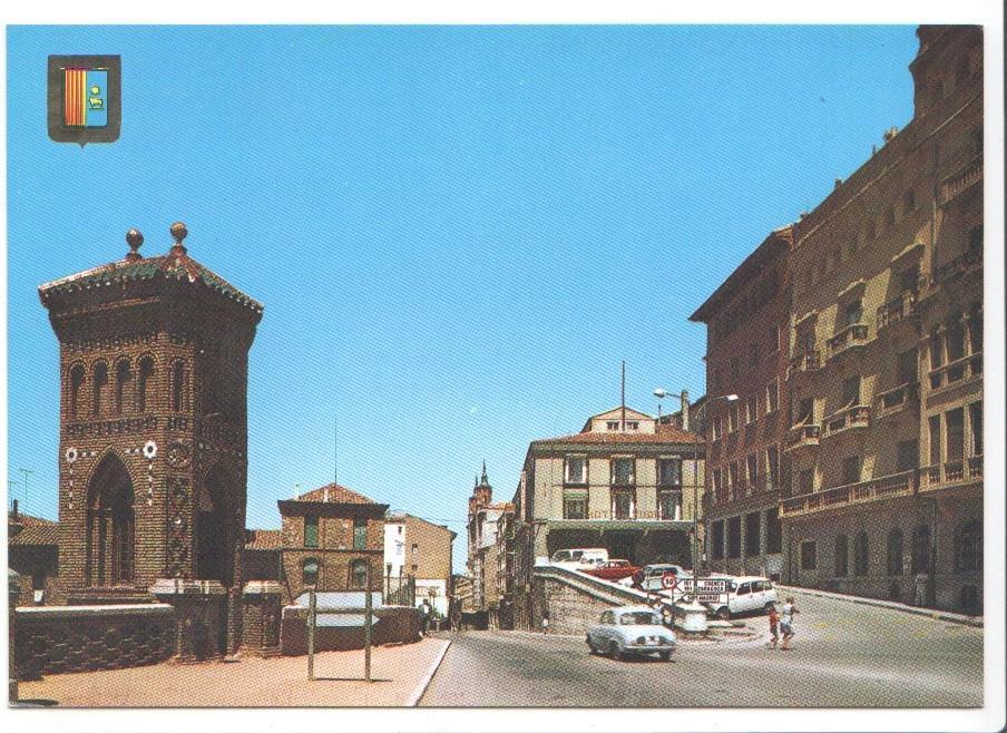 Postal JC061: Teruel. Bajada San Salvador, Ovalo y Cruce Hotel Turia