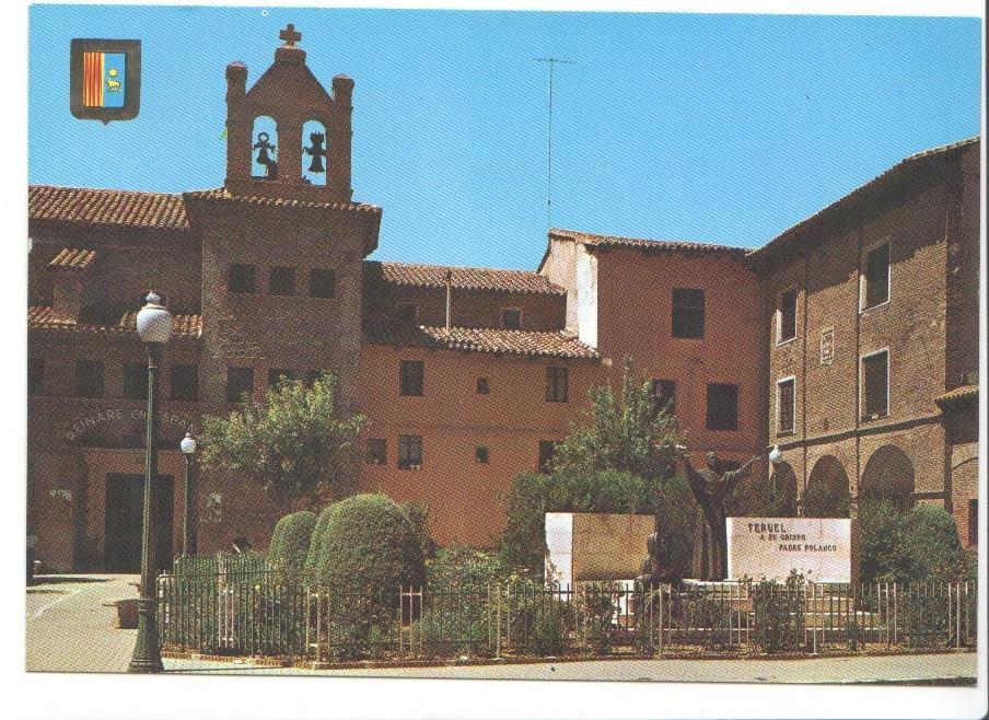 Postal JC065: Teruel. Plaza de Cristo Rey y Monumento al Padre Polanco