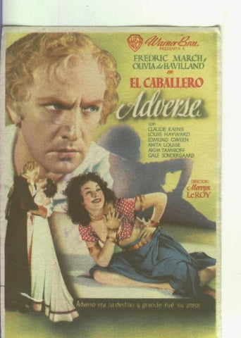 Programas de Cine: El caballero Adverse