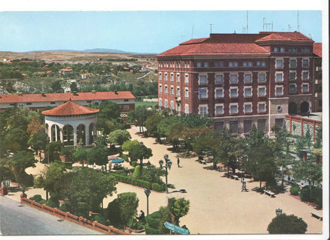 Postal JC079: Teruel. Glorieta de Galan y Castillo