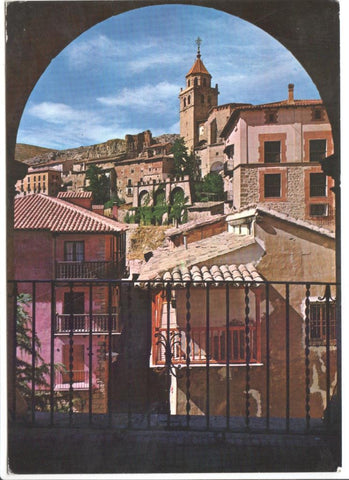 Postal JC082: Teruel. Albarracin. Vista parcial y torre Catedral