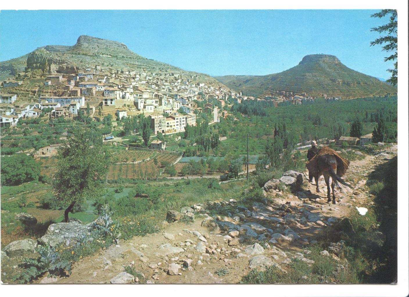 Postal JC095: Ademuz (Valencia) - vista panoramica y Pico de Castro
