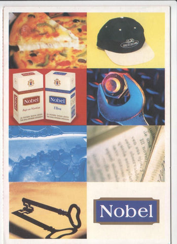 Postal JC099: Postal dobel publicidad Nobel (Bajo en nicotina y Ultra)