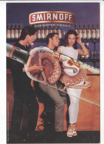 Postal JC0100: Smirnoff, imported Vodka (publicidad)