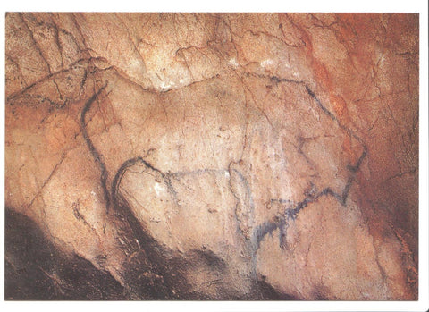Postal JC0101:  Cuevas de Puente Viesgo (Cantabria) - Bisonte pastando