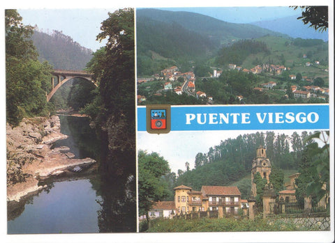 Postal JC0102:  Puente Viesgo (Cantabria). Diversos aspectos