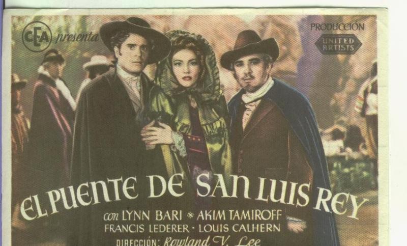 Programas de Cine: El puente de San Luis Rey