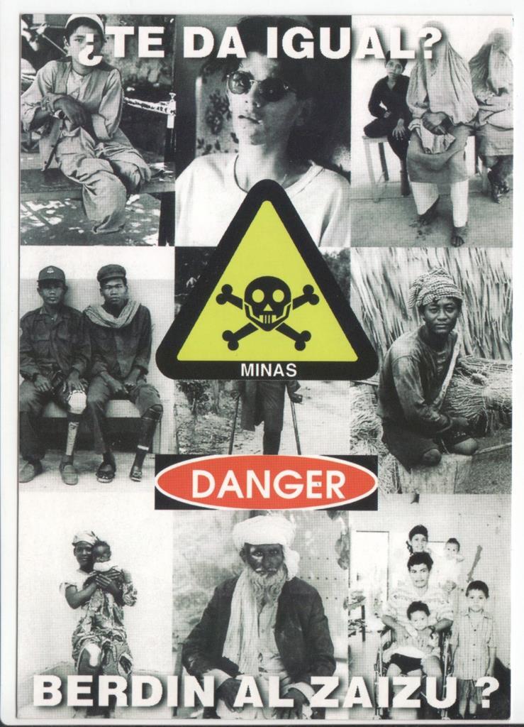 Postal JC0130: Minas, danger. Te da igual? Berdin al zaizu?