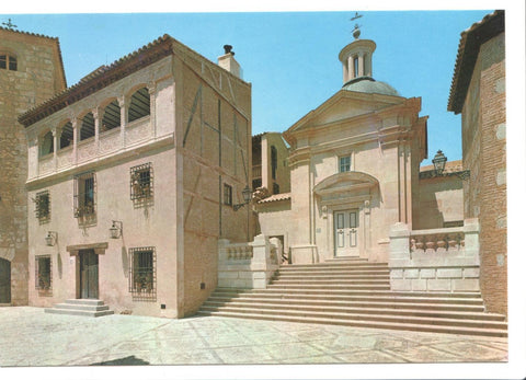 Postal JC0149: Palma de Mallorca. Pueblo Español, Ermita de San Antonio de la Florida (Madrid) y Palacio de Muñarriz (Toledo)