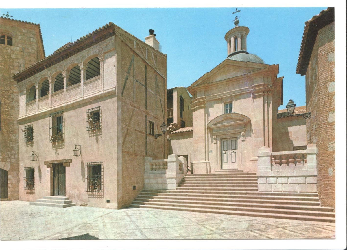 Postal JC0150: Palma de Mallorca, Pueblo Español, Ermita de San Antonio de la Florida (Madrid) y Palacio de Muñarriz (Toledo)