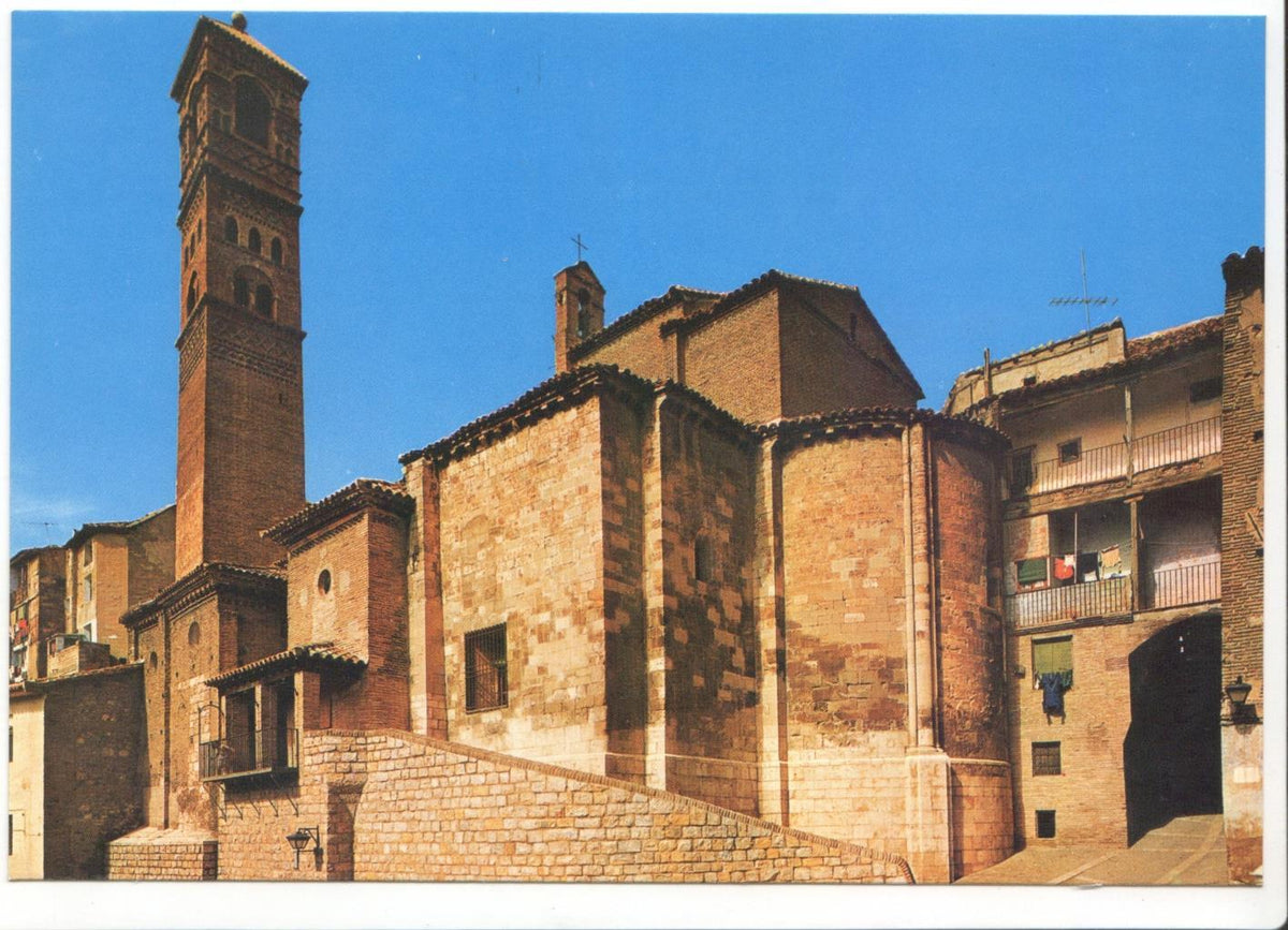Postal JC0154: Tarazona. Torre de la Magdalena (Mudejar) y Abside (Romanico)
