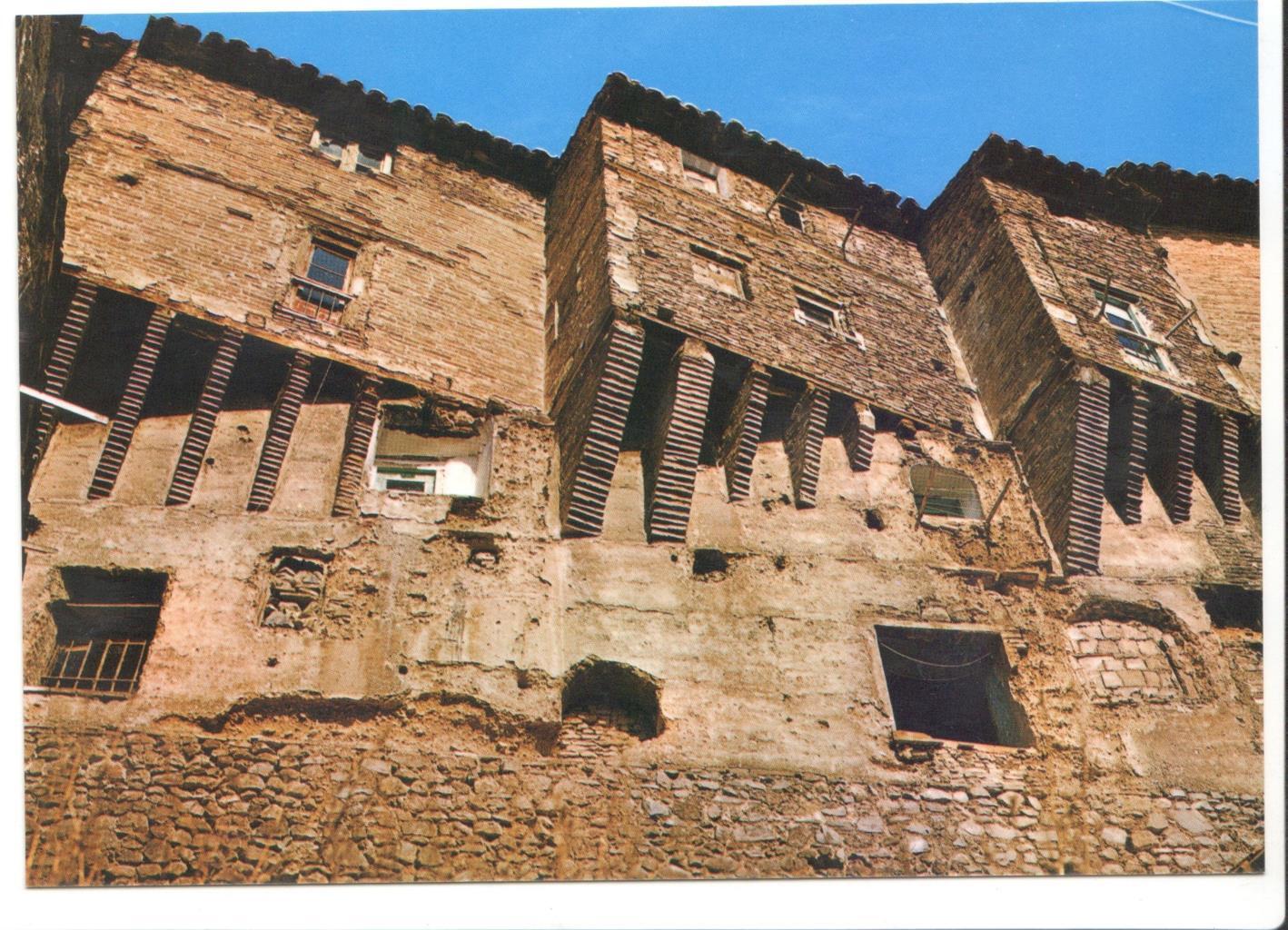 Postal JC0155: Tarazona (Zaragoza). Ciudad Mudejar - casas colgadas
