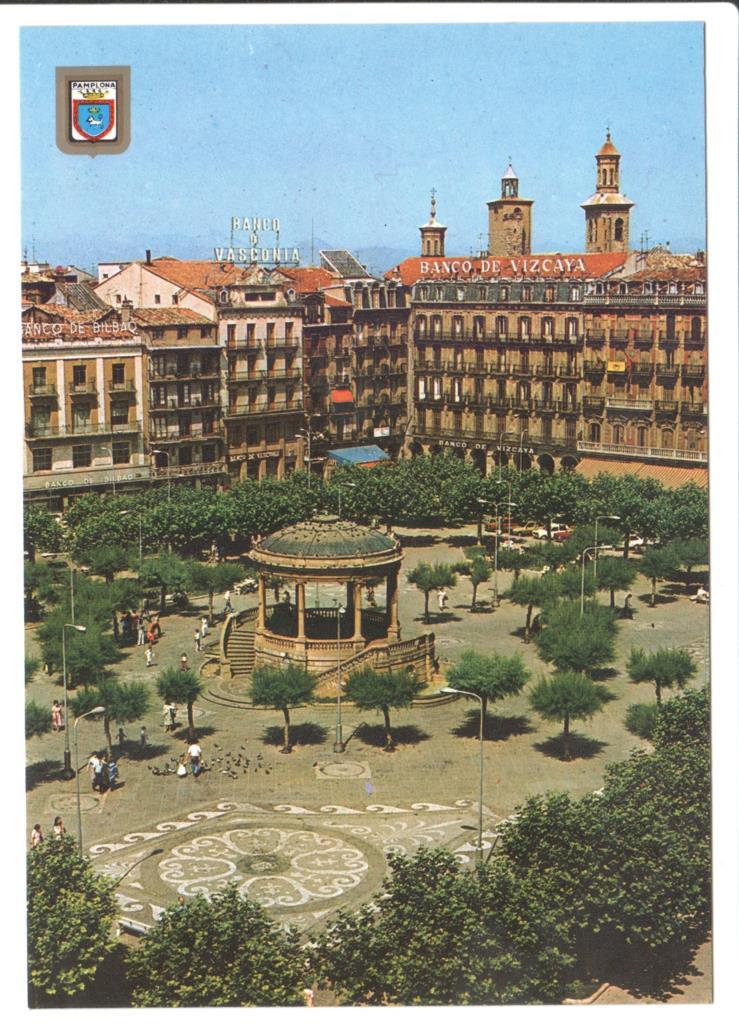 Postal JC0160: Pamplona. Plaza del Castillo