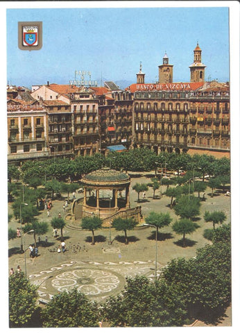 Postal JC0160: Pamplona. Plaza del Castillo