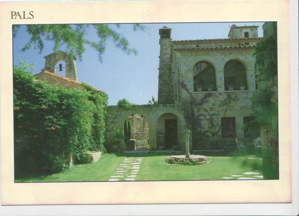 Postal JC0163: Pals, pueblo medieval (Costa Brava). Detalle de una de las casas