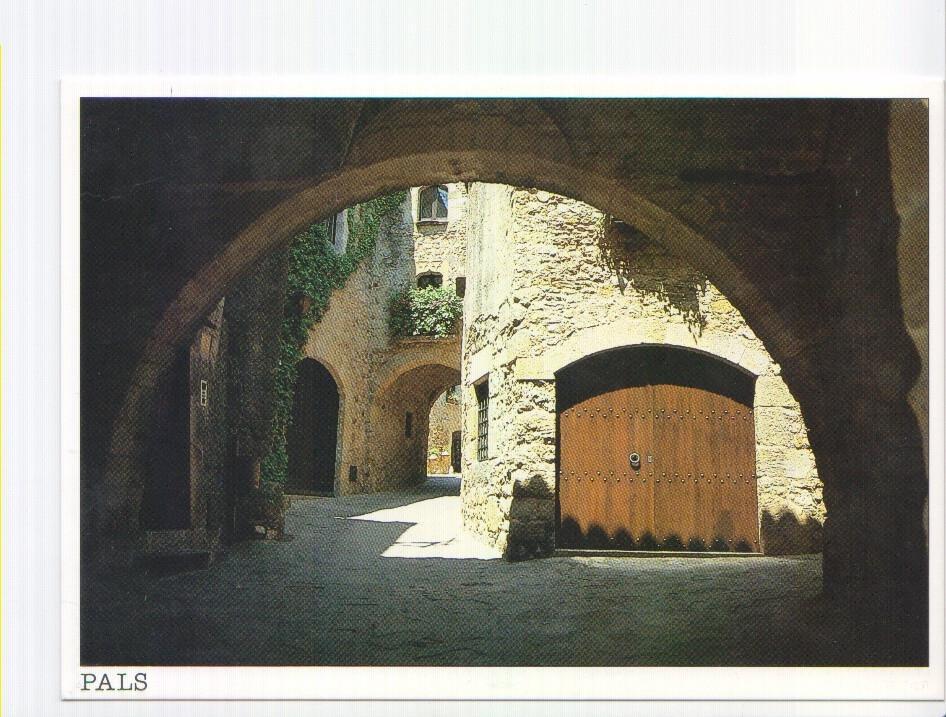 Postal JC0165: Pals, pueblo medieval (Costa Brava). Detalle de varias calles