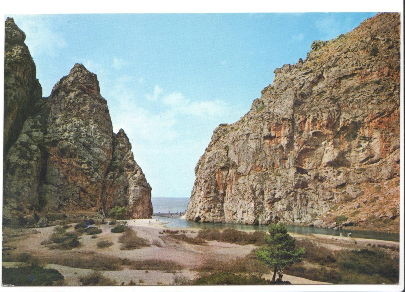 Postal JC0169: Mallorca (Baleares) España. La Calobra. Desembocadura del Torrente de Pareys