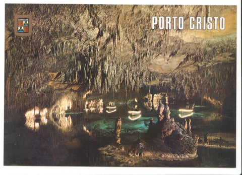 Postal JC0172 Porto Cristo Mallorca. Vista de una de las salas de las cuevas