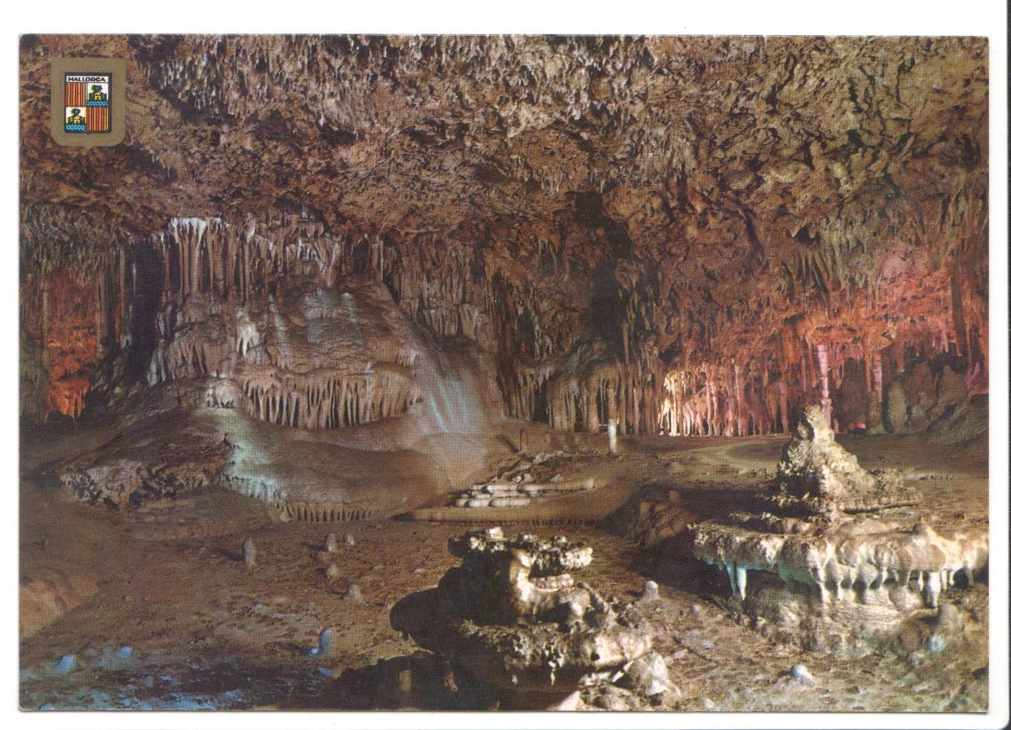 Postal JC0174: Porto Cristo (Manacor). Mallorca. Sala Dos de Marzo - Cuevas dels Hams