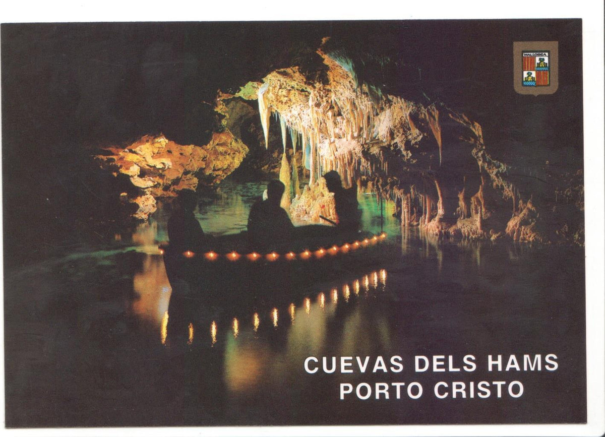 Postal JC0176: Porto Cristo (Manacor). Mallorca. Concierto en el lago Mar de Venecia - Cuevas dels Hams