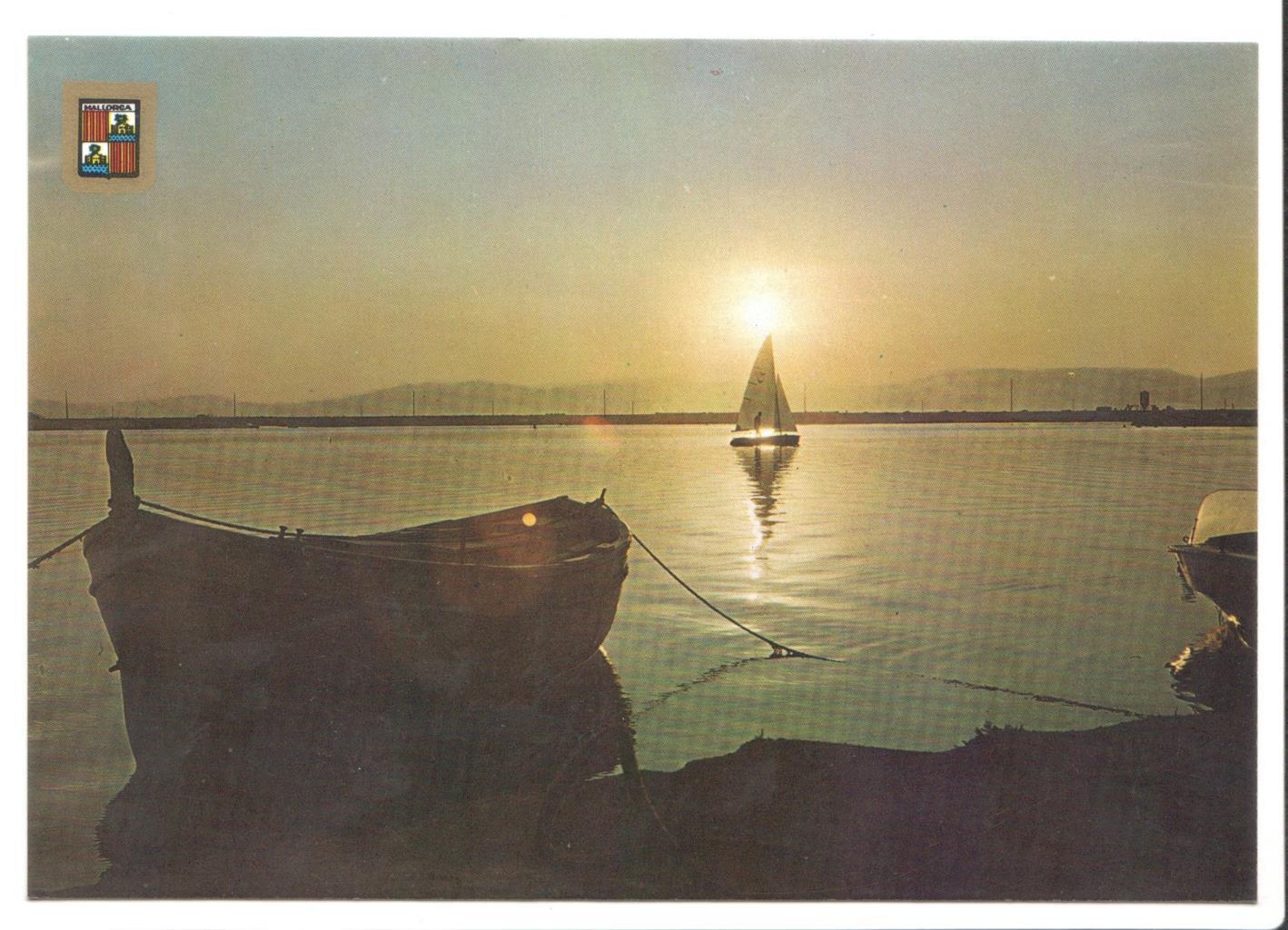 Postal JC0185: Mallorca. Atardecer.