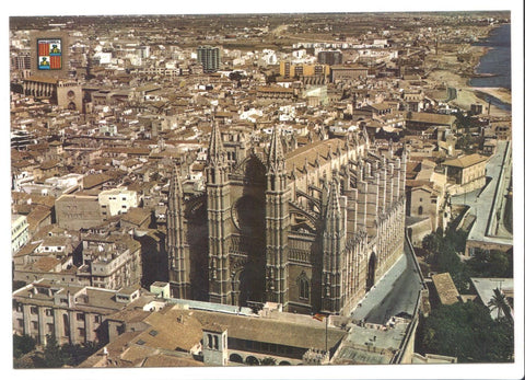 Postal JC0194: Mallorca. Palma. Vista aerea de la Catedral