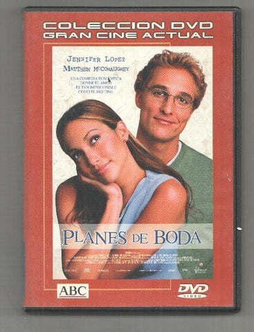 DVD, pelicula: Planes de Boda (Jennifer Lopez y Matthew McConaughey). ABC. Coleccion DVD Gran Cine Actual