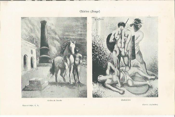 LAMINA ESPASA 34991: Orillas de Tesalia y Gladiadores, por Jorge Chirico
