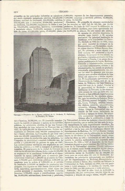 LAMINA ESPASA 34959: Proyecto de la Opera de Chicago