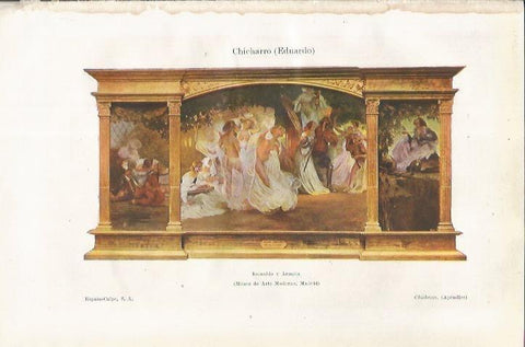 LAMINA ESPASA 34962: Reinaldo y Armilda, por Eduardo Chicharro