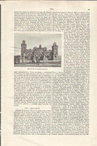 LAMINA ESPASA 34995: Edificio del tiro federal de Argentina