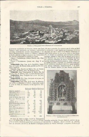 LAMINA ESPASA 35029: Santuario de la Encarnacion en Tobarra, Albacete