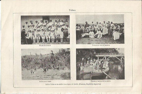 LAMINA ESPASA 35030: Indios Tobas en Laishi, Argentina