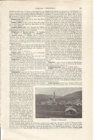 LAMINA ESPASA 35031: Vista de Toblach, Tirol italiano