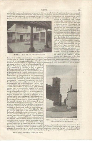 LAMINA ESPASA 35036: Casa de Sebastian Cervantes en El Toboso