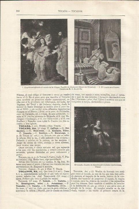 LAMINA ESPASA 35038: El tocado, por Rembrandt
