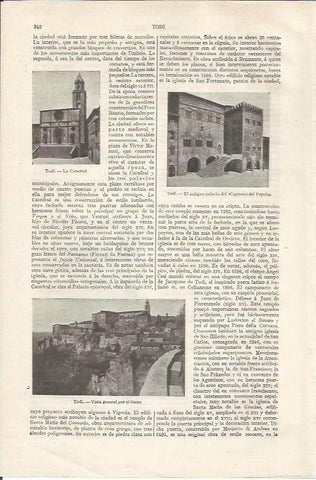 LAMINA ESPASA 35040: Vistas de Todi, Italia