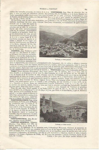 LAMINA ESPASA 35043: Vistas de Todtnau, Alemania