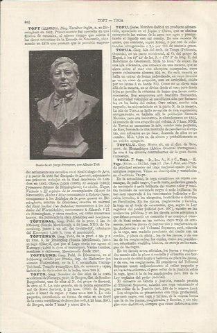 LAMINA ESPASA 35045: Busto de George Frampton, por Toft