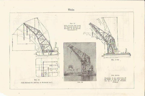 LAMINA ESPASA 35007: Gruas flotantes