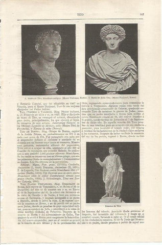 LAMINA ESPASA 35016: Busto de Tito
