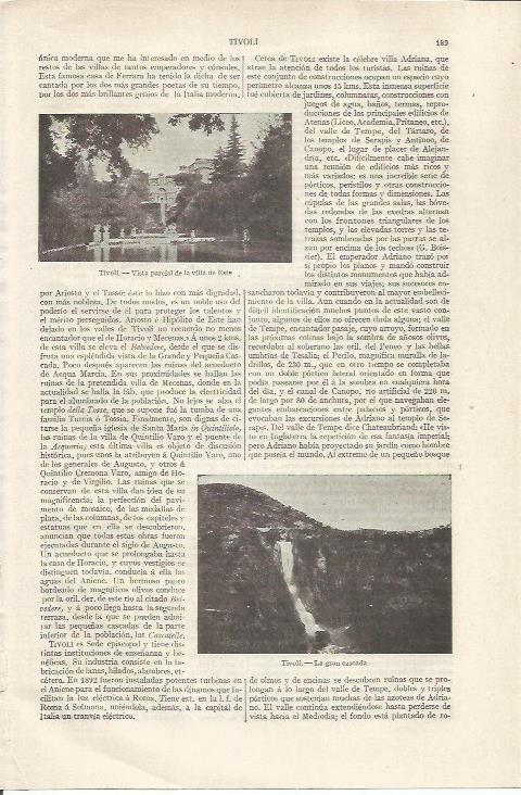 LAMINA ESPASA 35019: Villa del Este en Tivoli